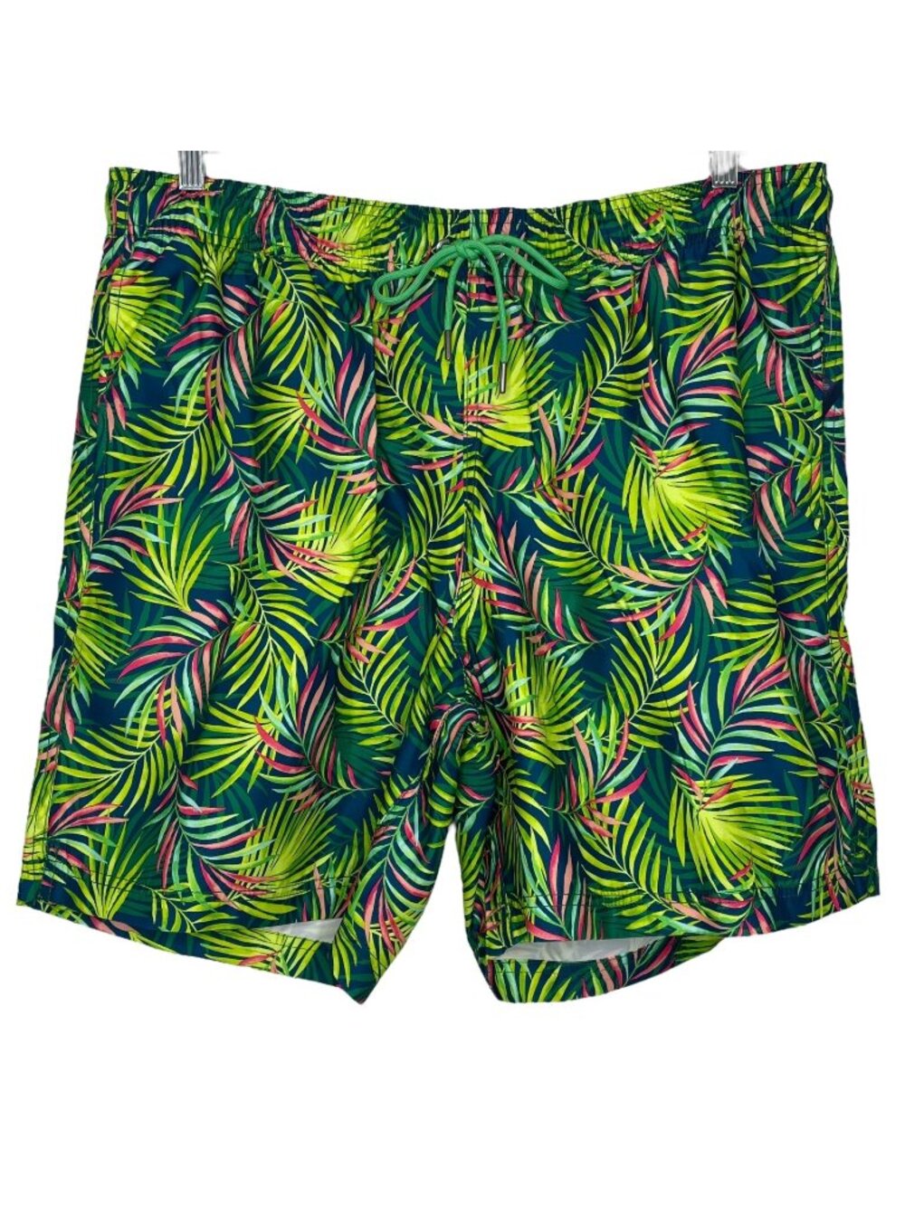 Lands End Swim Trunks Size XL UPF 50 8" Inseam Pockets Elastic Waist Mesh Liner